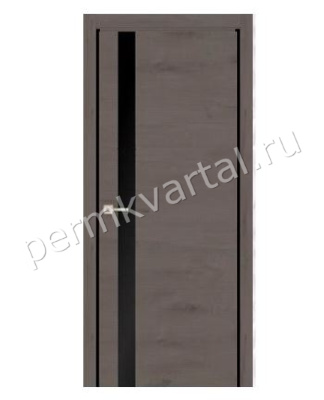 Дверь межкомнатная со стеклом 700*36*2000мм FRANT LIRA SH-4 Неаполь (черное), (ДК)