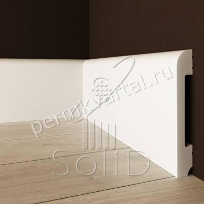 SOLID.Плинтус UHD05/80 белый, 80х13х2400мм, (ДК)