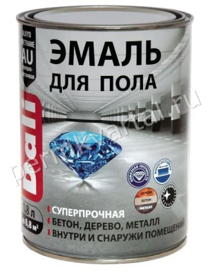 Эмаль для пола  акриловая  DALI  база А белая  0,9кг, (ДК)