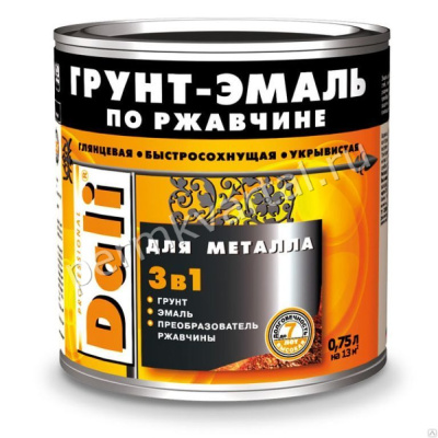 Эмаль по ржавчине DALI RAL1021 Желтый 0,75 л, (ДК)