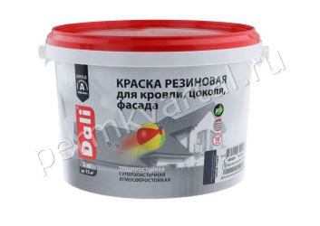 Краска резиновая DALI серый графит  3кг, (ДК)