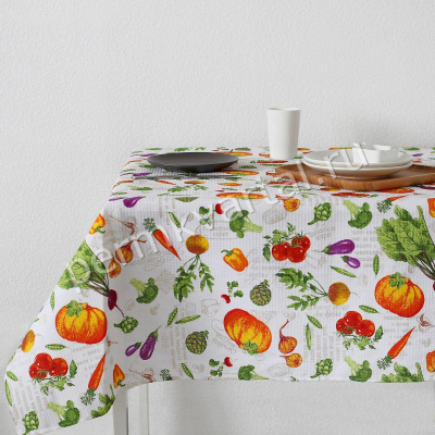 ДОЛЯНА.Скатерть Овощи, 145х144см, (ДК)
