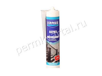 Герметик KRASS акриловый белый 300 мл, (ДК)