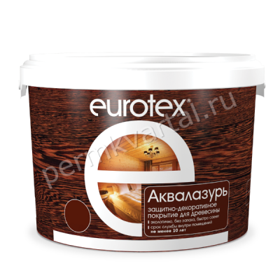 Лак акриловый EUROTEX Аквалазурь Сосна 2,5 кг