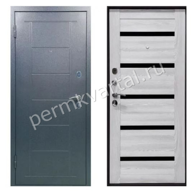 Дверь металлическая ПРОМЕТ Титан 5С 860 R Графит/Ривьера айс 2050*860*93, (ДК)