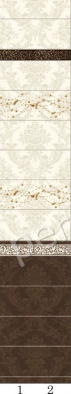 Панель ПВХ PANDA Шоколад Панно фон 05320 (из 2х панелей), 2700*8*250мм, (ДК), (Под заказ)