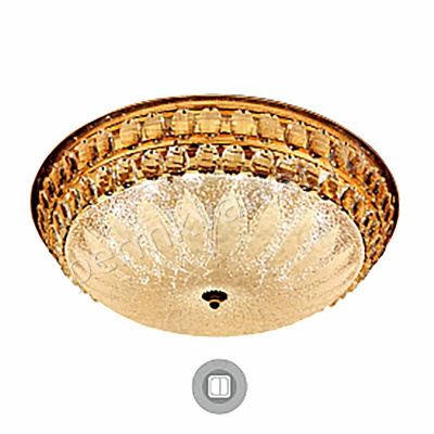 ESTARES.Светильник светодиод настенно-потол SAHARA GOLD 72W R-510-WHITE-220-IP20, 3000-4000-6000к/on