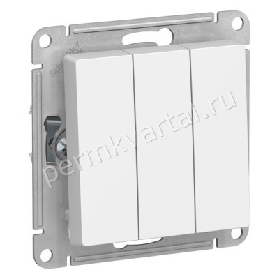 SCHNEIDER ELECTRIC.Выключатель ATLAS DESIGN, (3) белый, ATN000131, (ЭИ+К)