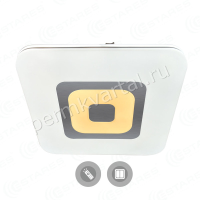 ESTARES.Светильник светодиодный QUADRON DOUBLE 72Вт S-550-WHITE-220-IP44, LED/72W/3000-6000к