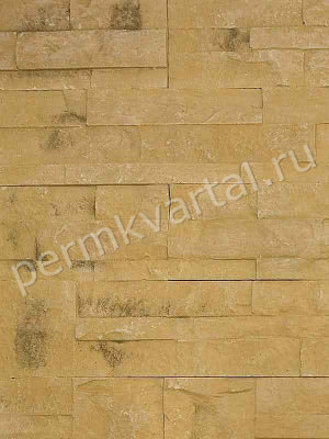 КАСАВАГА.Плитка декоративная Кварцит гипсо-цементная хаки, 330х85мм, 1уп=0,5м2, (ДК)