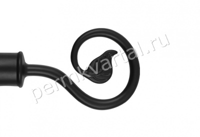 LEGRAND.Наконечник Лукка черный матовый, d19/16мм, (ДК)