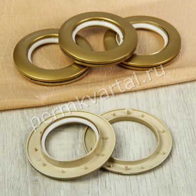 Люверсы для штор коричневый, d4,1/7,5см/10шт, (ДК)