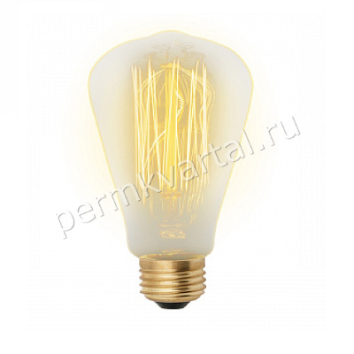 UNIEL VINTAGE GOLDEN.Лампа винтажная, ST64 60W E27