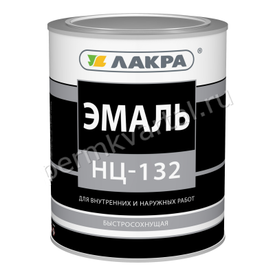 Эмаль ЛАКРА НЦ-132 черная 0,7 кг