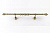 Карниз стеновой кованый MAGELLAN АртЛиния ГАММА однорядный старое золото d20 240 см, (ДК)