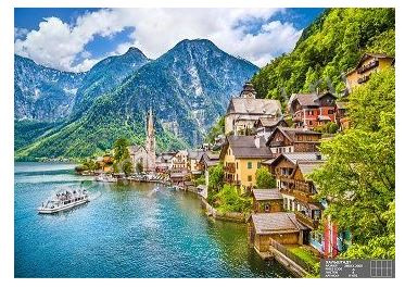 Фотообои бумажные Симфония Хальштадт, 8 листов, 2800х2000 мм, (ДК)