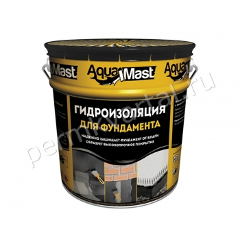 Мастика гидроизоляционная битумная ТЕХНОНИКОЛЬ AquaMast для фундамента18 кг