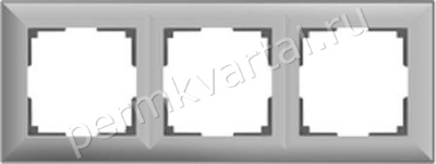 WERKEL.Рамка серебро, (3), WL14-Frame-03silver, (Под заказ)