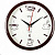 Часы настенные круглые коричневые PL200912 22см, (ДК)