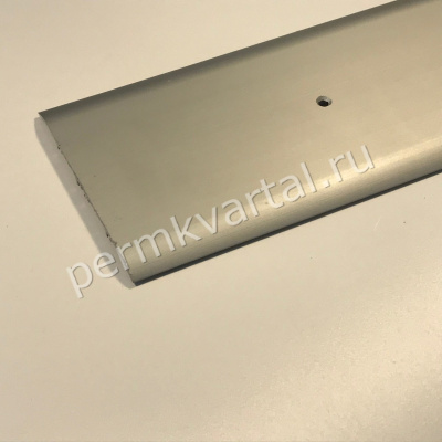 ЛУКА.Порожек одноуров. Анод серебро, 1350х100х5мм, (ДК)