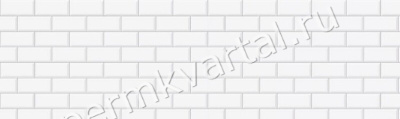КОМФОРТ.Фартук ПВХ  Белая плитка, 3000х600х1,2мм