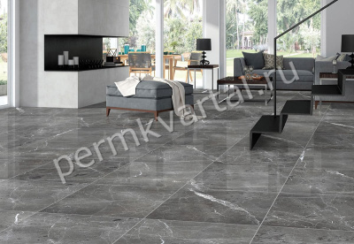 Плитка керамогранит PRIMAVERA ARDESIA GRAFITO полировка 600*600мм 1,44м2 PR108, (ДК)