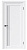 Дверь межкомнатная глухая 800*38*2000мм FRANT Метрополь GM-2 White crystal (Черный молдинг), (ДК)