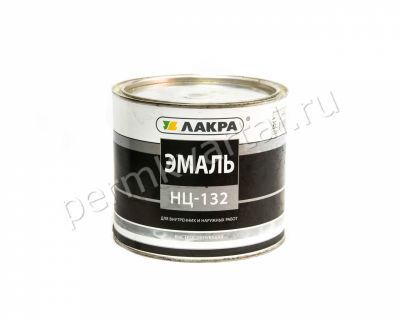 Эмаль ЛАКРА НЦ-132 черная 1,7 кг