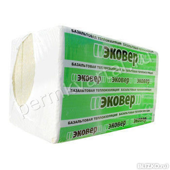 Утеплитель ЭКОВЕР 28 плита 1000x600x100 мм 4 шт 28 кг/м³ 2,4 м² базальт