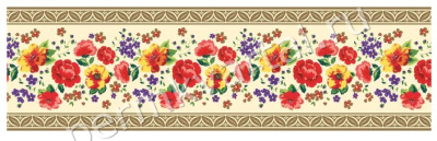 Фотобордюр бумажный "Симфония", ширина 10 см, длина 14 м., (ДК)