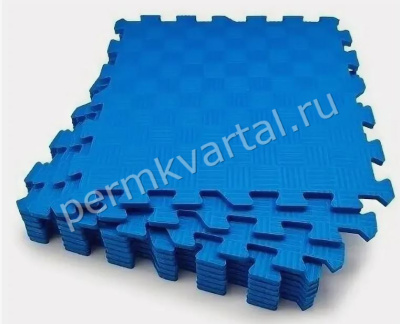 Пол мягкий универсальный 33×33 см цвет синий, (ДК)