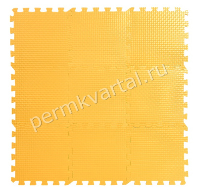 Пол мягкий желтый, 33x33 см, (ДК)