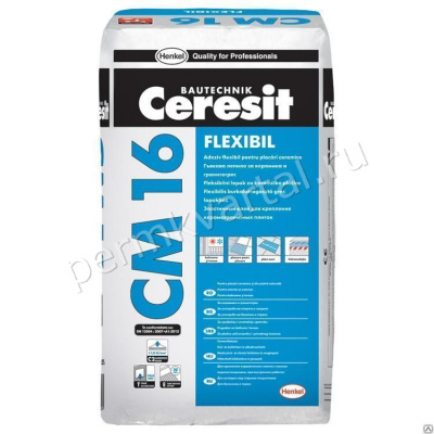 Клей для плитки CERESIT CM 16 25 кг (К+ДК)