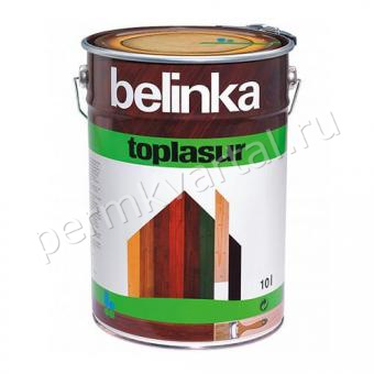 Пропитка защитно-декоративная для древесины BELINKA TOPLASUR №11 белая 10 л