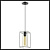 Светильник 3728/1 SUSPENTIONI LN19 239 чёрный/коньячный E27 60W 220V ELLIOT