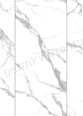 Панель ПВХ СТЕЛЛА Light Slim Мрамор Крестолла, 2600*250*5, (ДК)