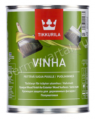 Антисептик для колеровки TIKKURILA VINHA VC полуматовый база С 0,9 л