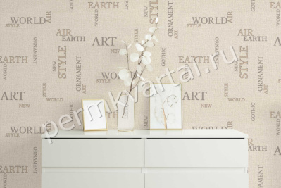 Обои флизелиновые ЕВРОДЕКОР Коллекция Letters буквы зеленый 1,06*10м 9304-25, (ДК)