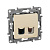 LEGRAND. ETIKA.Розетка телефонная+компьютерная  RJ11+ RJ45 кат. 5 UTP слоновая кость, (ЭИ)