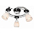Silver Light Светильник, 3XЕ14X60W, 223.59.3 венге+хром