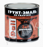 Грунт-эмаль по ржавчине молотковая 3в1 DALI Черный 0,75 л, (ДК)