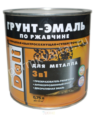 Эмаль по ржавчине DALI RAL3011 Красно-коричневый 0,75 л, (ДК)