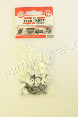 TECH-KREP.Скобы д/кабеля круглые 50шт, А5