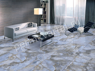 Плитка керамогранит PRIMAVERA HONEY ONYX BLUE полировка 600*1200мм 1,44м2 PR213, (ДК)
