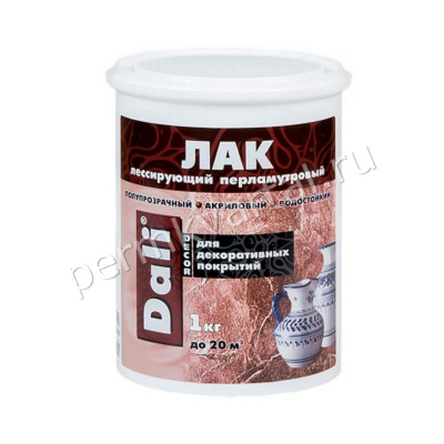 Лак лессирующий DALI DECOR перламутровый золото 1 кг, (ДК)