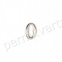 LARVIJ.Цифра из цинка самоклеющаяся 0, (ДК+К)