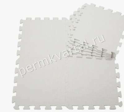Пол мягкий универсальный 33 × 33 см цвет белый, (ДК)