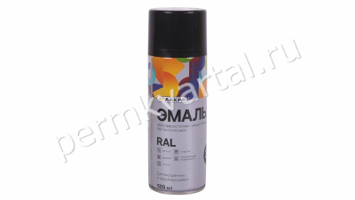 Эмаль аэрозоль ЛАКРА Color универсальная глубокий черный RAL 9005 520мл, (ДК)