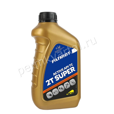 PATRIOT.Масло моторное полусинтетика SUPER ACTIVE 2T, 0,946л