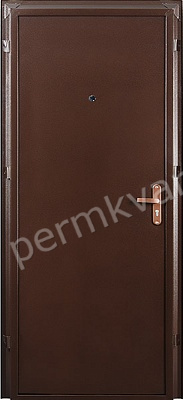 Дверь металлическая ПРОМЕТ Профи BMD 860 R Антик медный, 2050*860*45, (ДК)